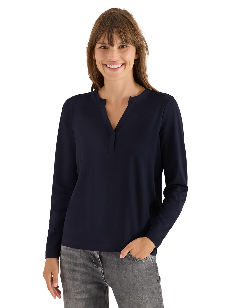 Cecil Damska koszulka w stylu tuniki, Urban Dark Blue, L