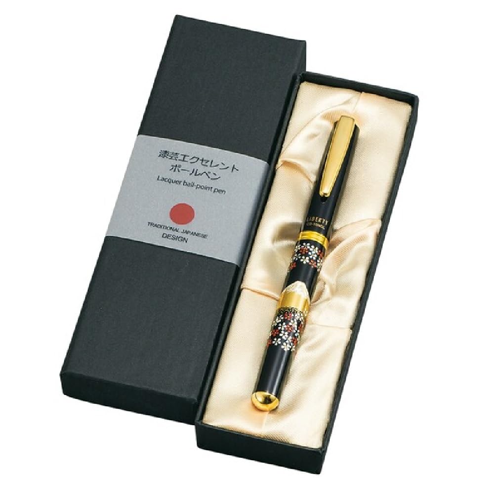 Amazon | 山中漆器 山中塗 漆芸エクセレントボールペン (黒) (富士に