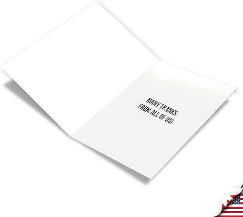 Miniatura 2 de NobleWorks - Paquete a granel de 3 tarjetas de felicitación de agradecimiento con sobres (1 diseño, 3 cada uno) tarjetas de notas para profesores de