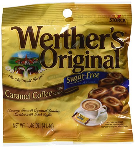 Werther's Original - Sugar Free - Caramel Coffee Hard Candies (Pack of 3) (3 bags)-SET OF 4