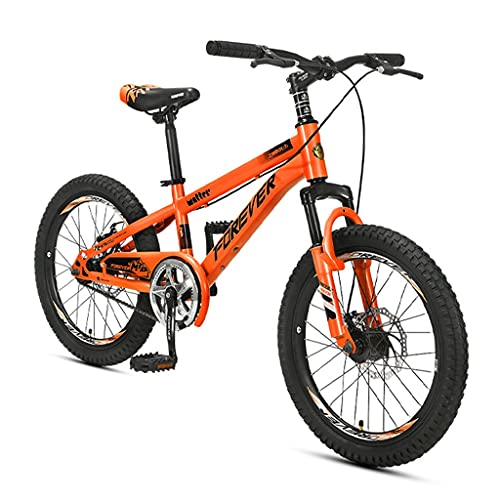 ZXQZ Mountain Bike, Double Shock-absorbing Children's Bicycles, 20 Inches (Color : Orange)