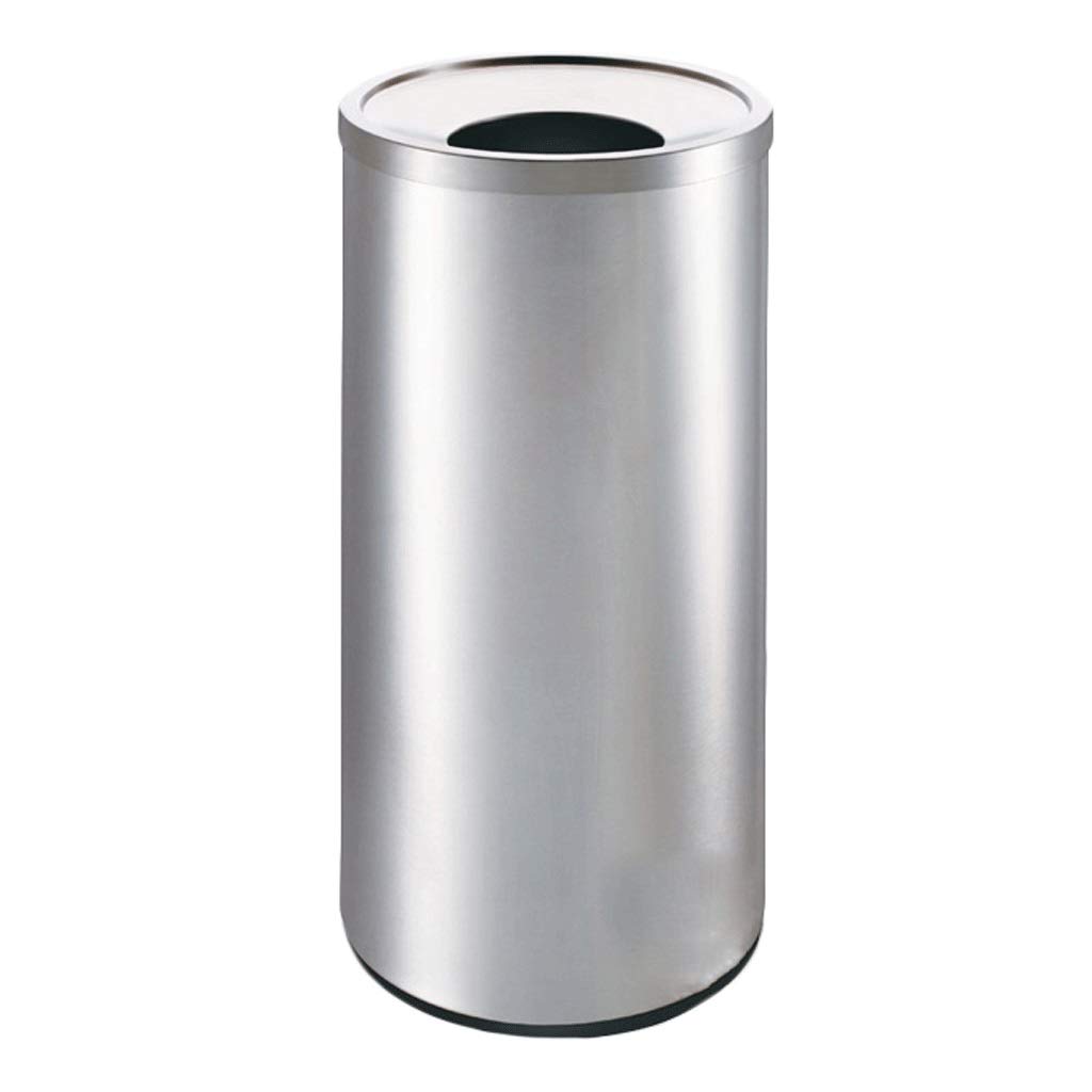 Lobby Trash Can Stal nierdzewna 30.5 * 67cm Hotel Zakupy Centrum handlowe Śmieci(Silver)