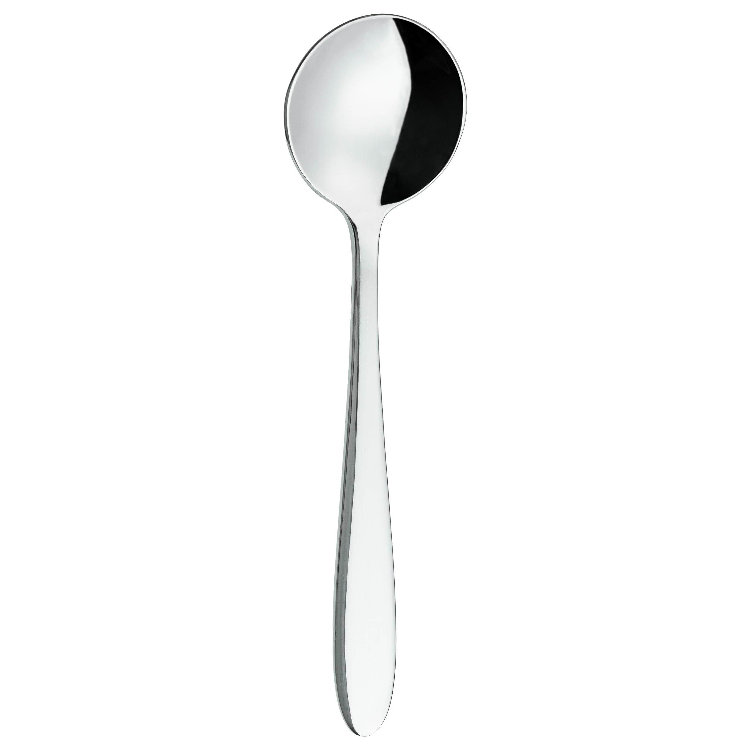 Grunwerg SUSFEV Cucharas Soperas, Acero Inoxidable 18/10, Juego de 12, Plateado