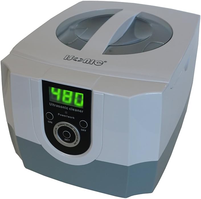 P4800 Commercial Ultrasonic Cleaner, 1.5Qt/1.4L, White/Gray Color, Plastic Basket, 110V
