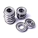 Atoplee 10pcs F686ZZ Flanged Miniature Double Shielded Ball Bearing Pulley (6x13x5mm)