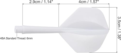 Miniatura 2 de PATIKIL Integrated Dart Shaft & Flights, Durable Plastic Dart Flight Set