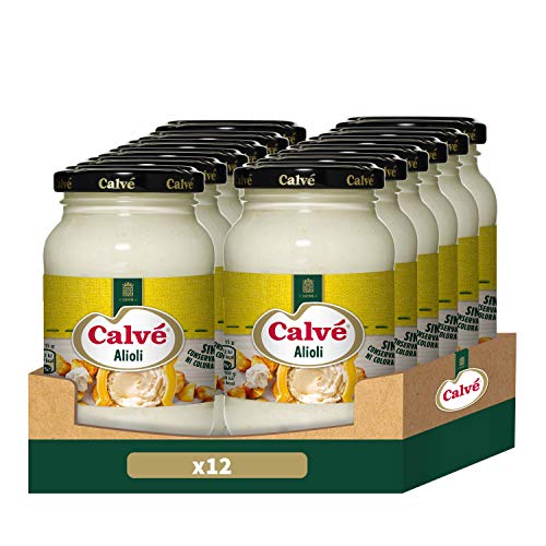 Calvé Salsa Allioli - Pack de 12 x 225ml (Total 2700ml)
