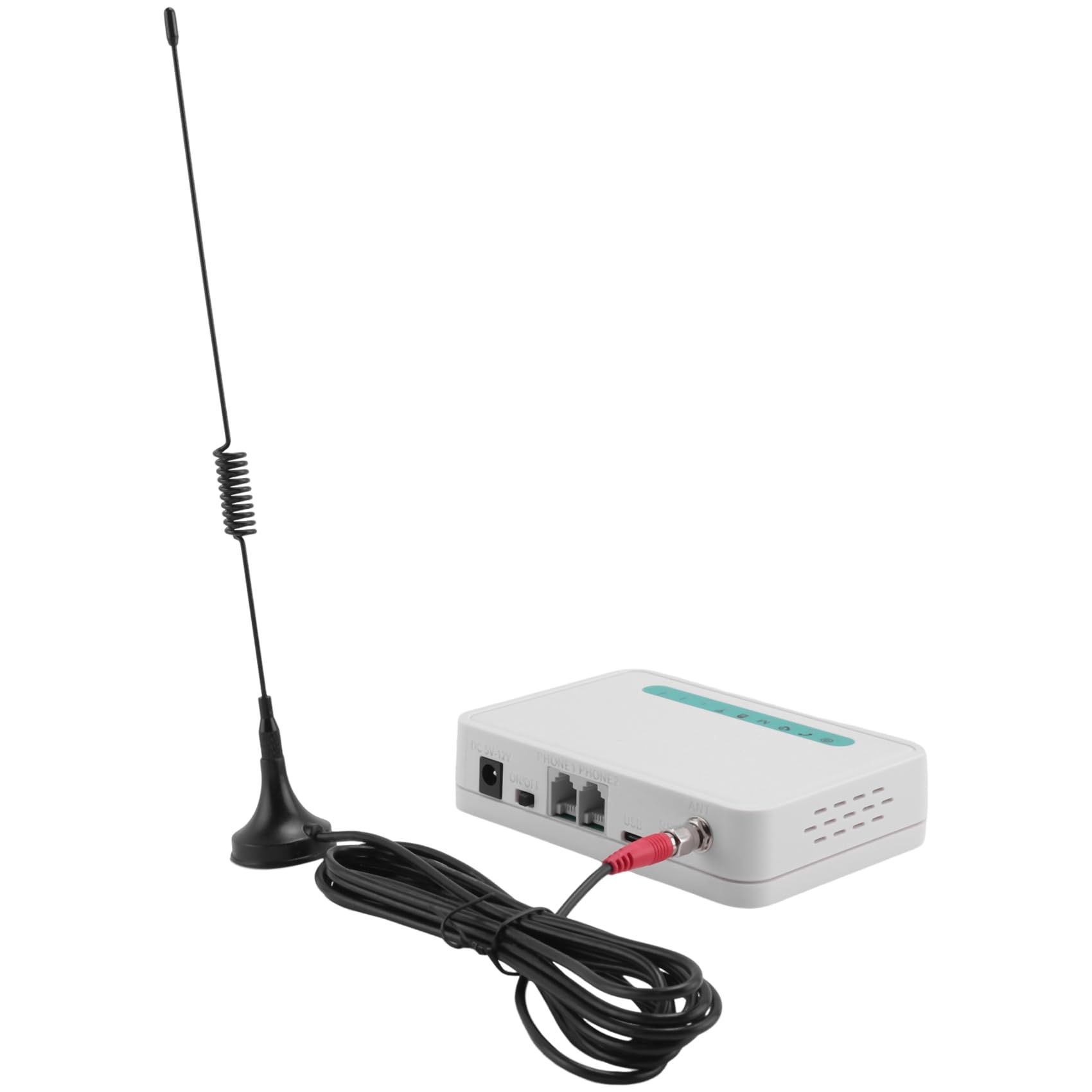 Terminal InaláMbrico Fijo de Cuatro Bandas gsm Tarjeta SIM LíNea TelefóNica Marcador de Llamadas de Escritorio GSM850 / 900/1800 / 1900MHZ Enchufe de la UE