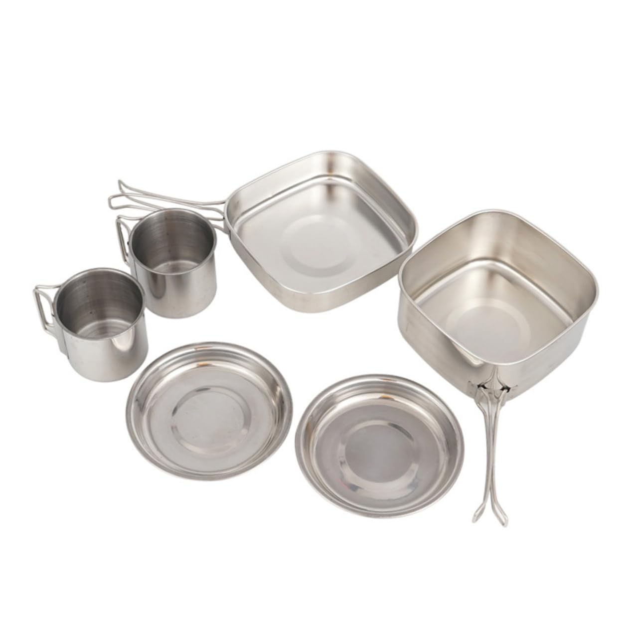 Balacoo 1 Set Portable Camping Cookware Set Outdoor Cooking Gear Lightweight and Easy to Clean for Backpacking and Picnics