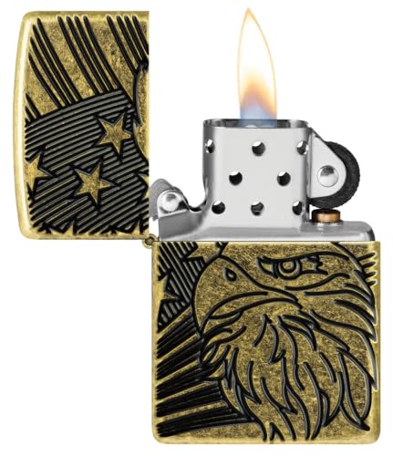 Zippo Eagle encendedor de metal clásico miniatura 3
