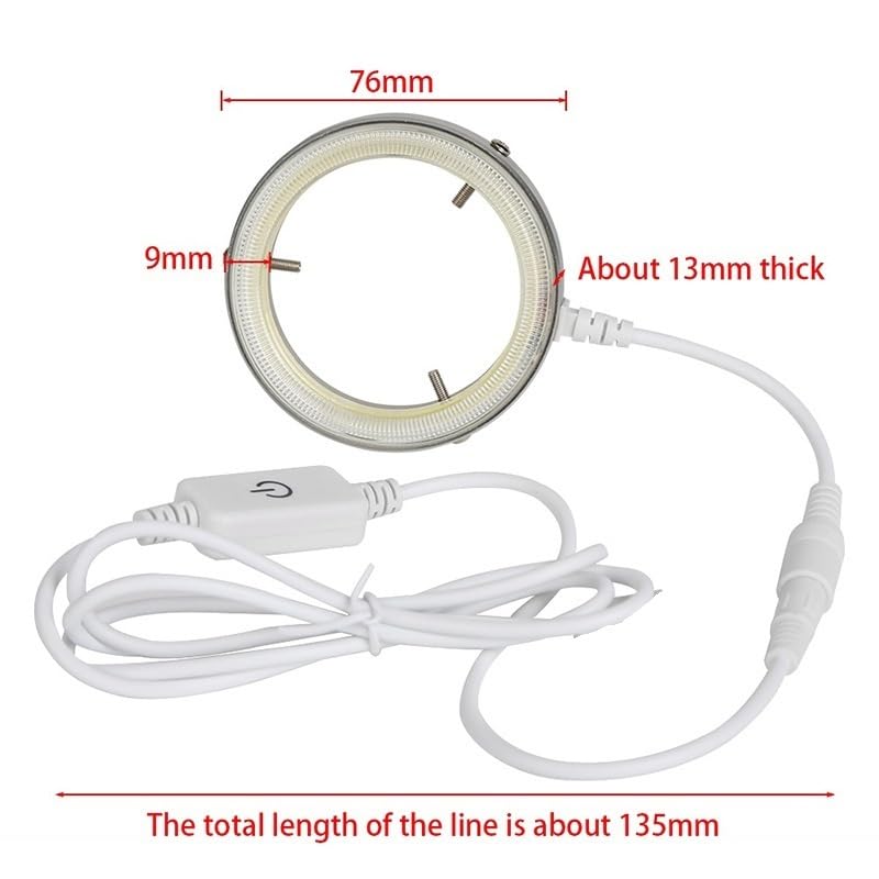 Microscope K-D060 60 LED Ring Light 4.5W USB Charger Adjustable Lamp Camera Light Source