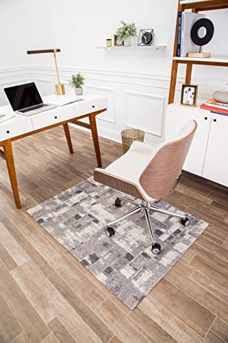 Anji Mountain Rug'd Collection Chair Mat For Hard Surfaces And Commercial Carpets, 36 X 48-Inch, Aarhus #TOP4