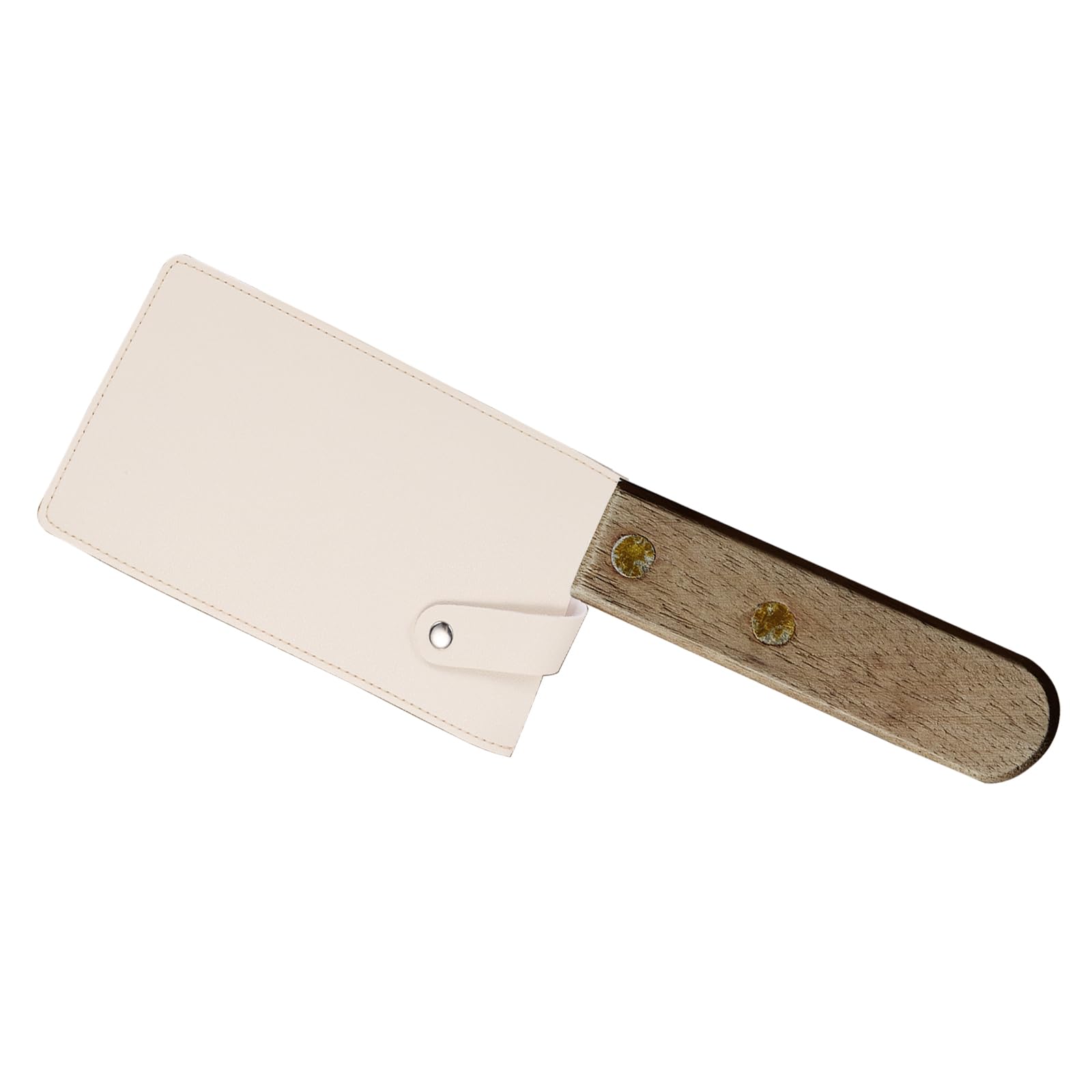 PATIKIL PU Leather Knife Meat Cleaver Sheath, Waterproof Chef Knife Guards Wide Knife Protector Cleaver Cover for Home Kitchen, White