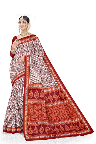 Image of TAMAIRA FASHION Mulmul Pure Cotton Saree For Woman |Office Wear Daily Wear Sarees For Women Without Blouse Piece(Available in 19 Colours)
