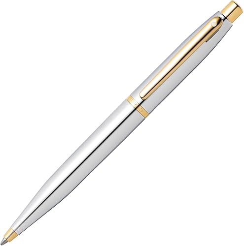 Miniatura 4 de Sheaffer VFM - Bolígrafo de bola cromado con detalles en tono dorado