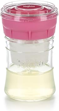 KEFIRKO Forming Kit - The Ideal Set for Making Kefir at Home | Cheese Maker Pack + Recipe Booklet | 850 ml | BPA Free | Pink