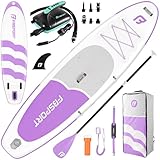 FBSPORT 11フィート プレミアム 空気注入式 スタンドアップパドルボード 電動ポンプ付き ヨガボード SUPアクセサリー&キャリーバッグ付き | ワイドスタンス サーフコントロール ノンスリップデッキ リーシュとパドル ユース&大人用