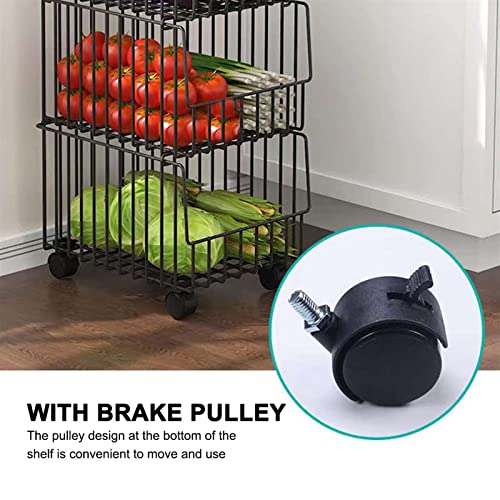 Cesta de frutas y contenedor estante para resolver la falta de espacio en cocina 6