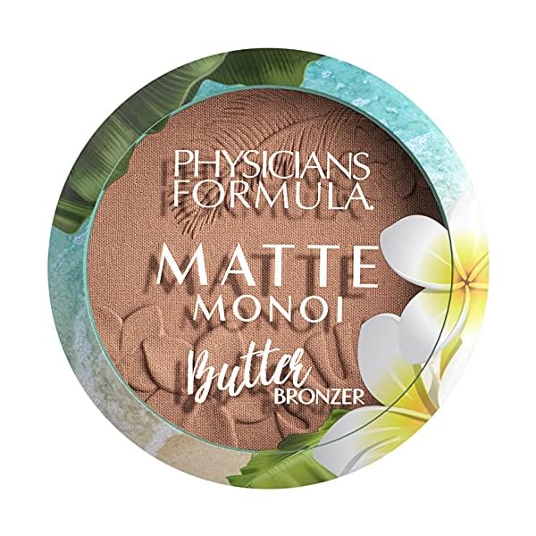 Physicians-Formula-Monoi-Butter-Cream-Face-Makeup-Matte-Bronzer-038-Ounce Physicians Formula Matte Monoi Butter Bronzer Matte Bronzer Powder Face Makeup, Dermatologist Tested, Bronzer