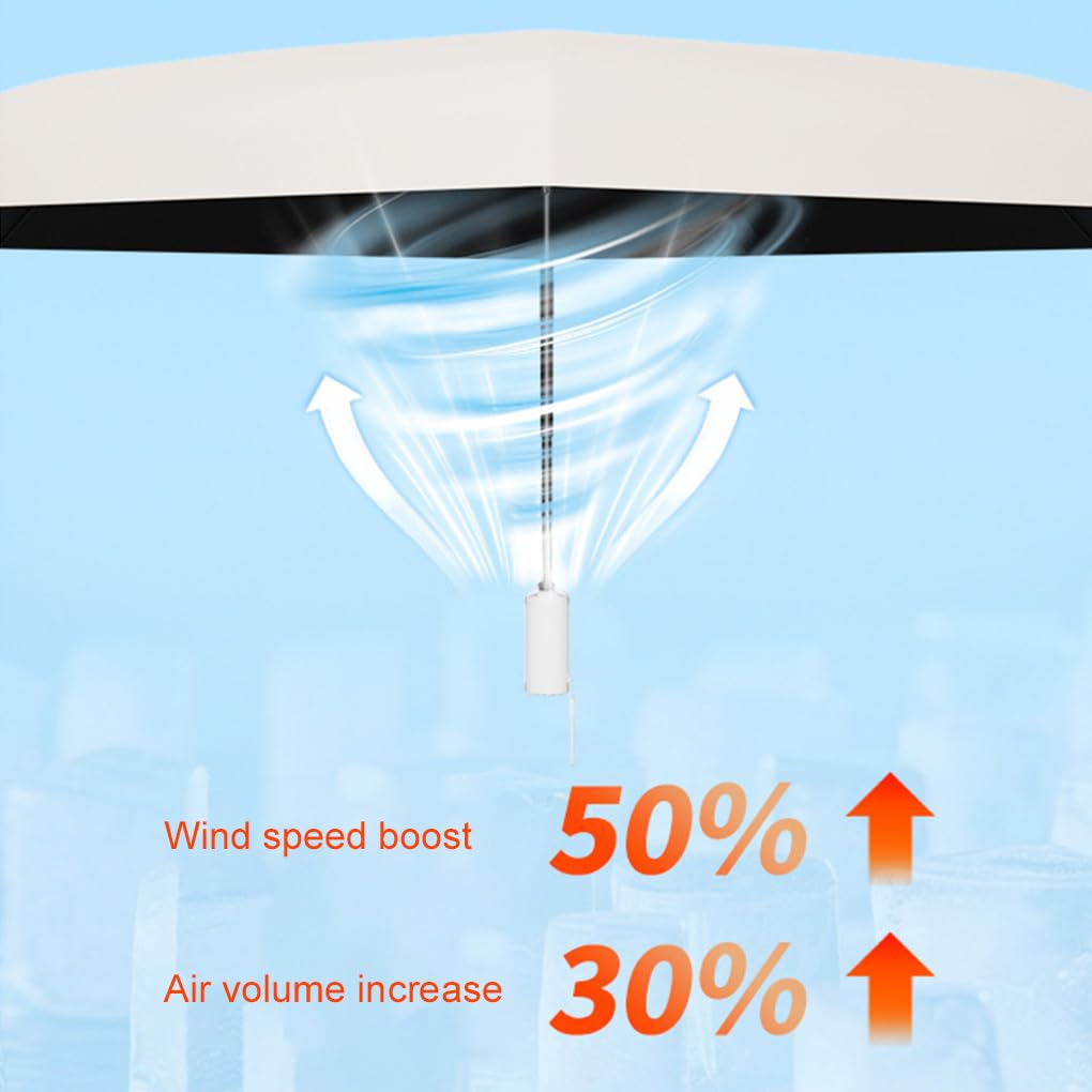 Mini paraguas con ventilador para ajuste de viento de tres velocidades, paraguas automático, ABS, plegable, de bolsillo, versátil.