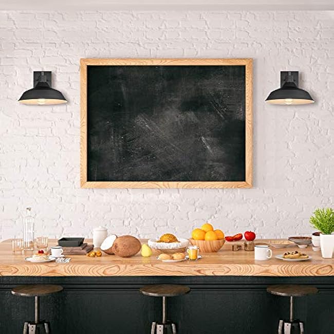 Globe Electric Modern Farmhouse Wall Sconce Matte Black 12 x 11 x 9 inches 60W Bulb