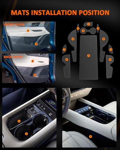 Insertos para portavasos Nissan Murano 2025-2026 11Pzs miniatura 5