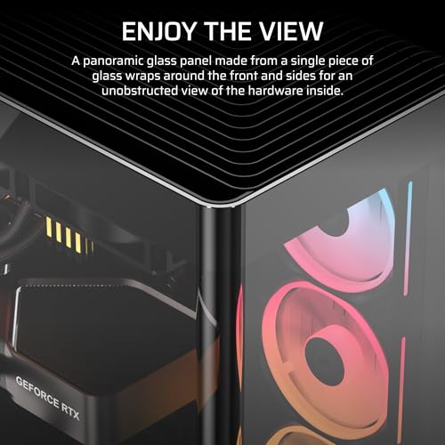 Image of CORSAIR Frame 4500X LX Reverse Fan RGB Link Mid-Tower PC Case - 3X Pre-Installed Fans, Panoramic Glass, InfiniRail Mounting System, Modular Customization, Spacious Interior, GPU Anti-Sag - Black