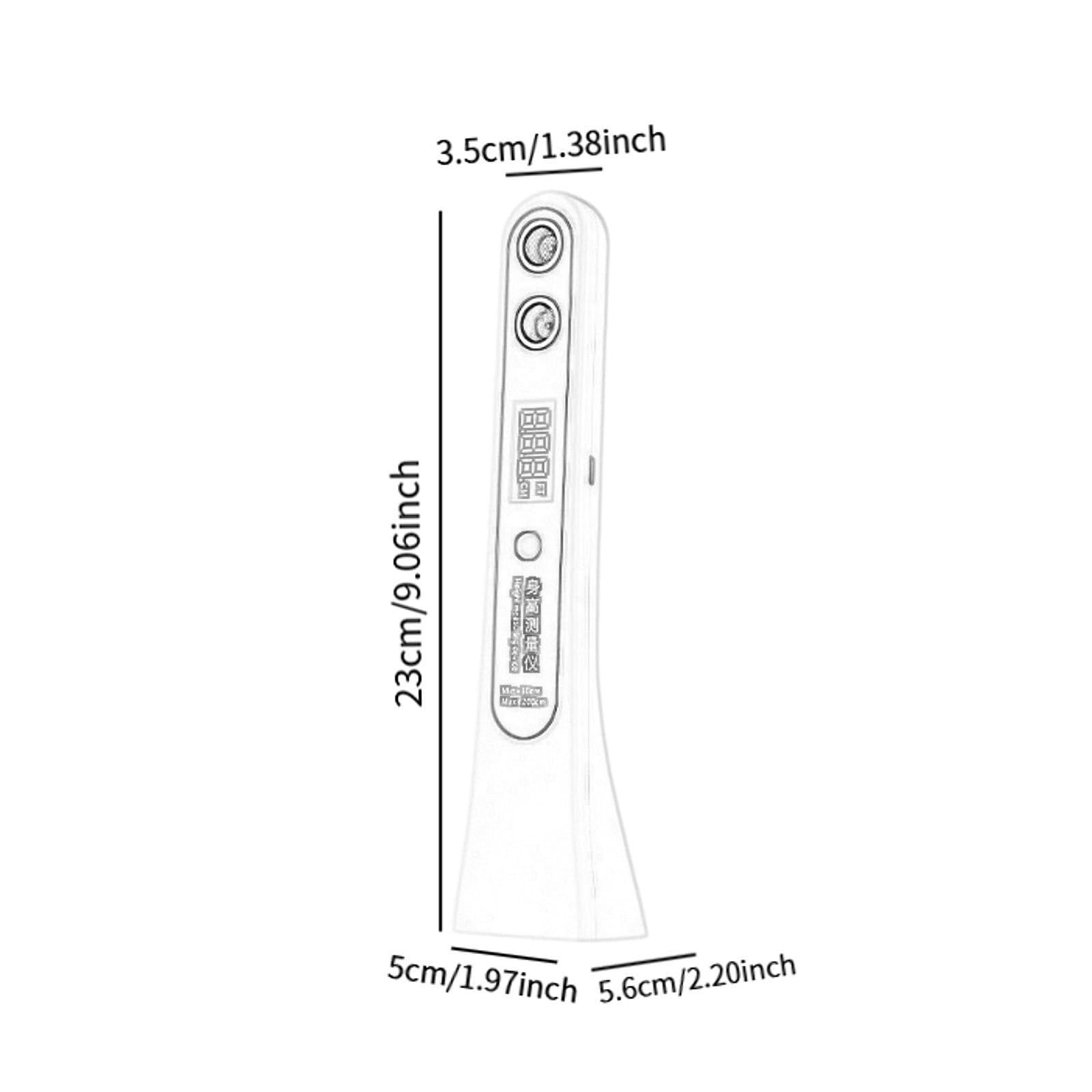 Sharplace Medidor de Altura Portátil con Pantalla Digital, de Medición, Sonido, Medición Precisa, Medidor de Altura de Crecimiento Portátil de 8 W, Rosa