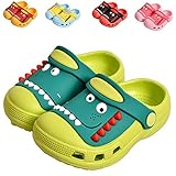  Kinder Clogs Pantoletten Sandale Mädchen Badeschuhe rutschfeste Niedlicher Cartoon Dinosaurier Duschpantoffeln Jungen Gartenschuhe Strand Hausschuhe Unisex