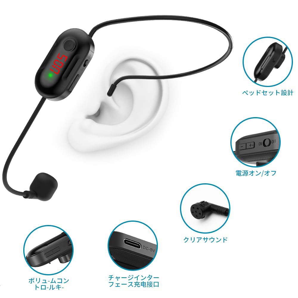Amazon | 拡声器 ワイヤレス拡声器 無線拡声器 ポータブル 小型