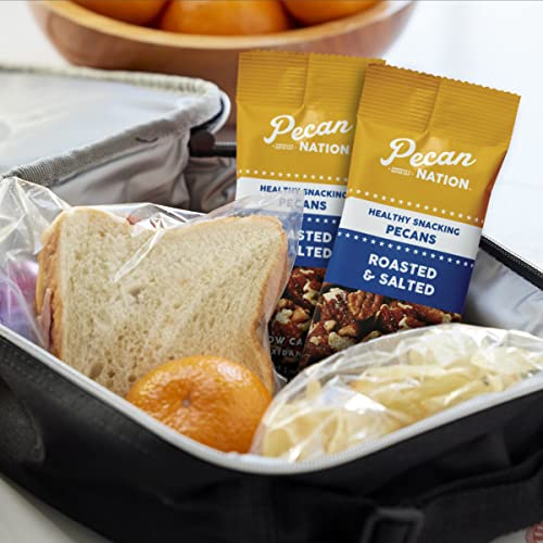 Pecan Nation Salted Roasted Pecan Halves 1 Oz., Healthy Nut Power Snack For Adults And Kids, 8 Count (2 Pack) #TOP5