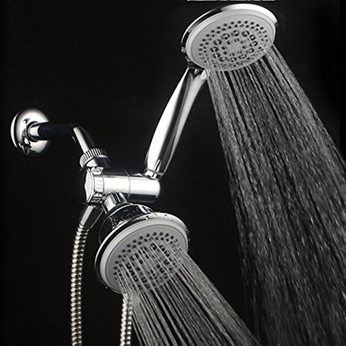 Dreamspa Luxury 36 Setting Large Showerhead And Hand-Shower Dual 3-Way-Combo By Top Brand Manufacturer (Fixed And Handheld Shower-Heads, Water-Diverter, Extra Long 6 Ft Stainless Steel Shower-Hose) #TOP3