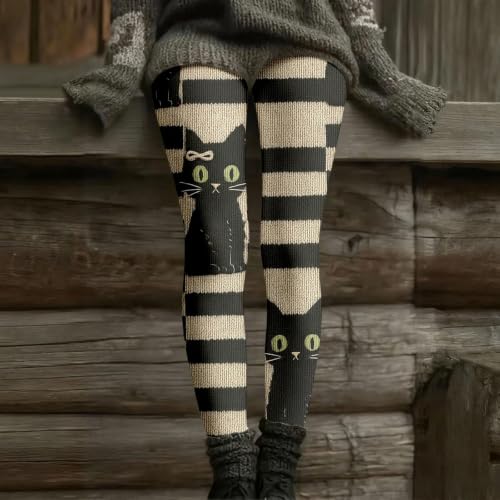 Womens Halloween Print Leggings Soft High Waist Yoga Pants 2026 Black-a - image 3