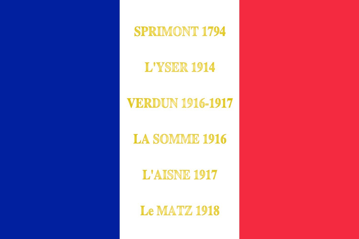 Drapeau Large 162e régiment d infanterie de ligne | drapeau