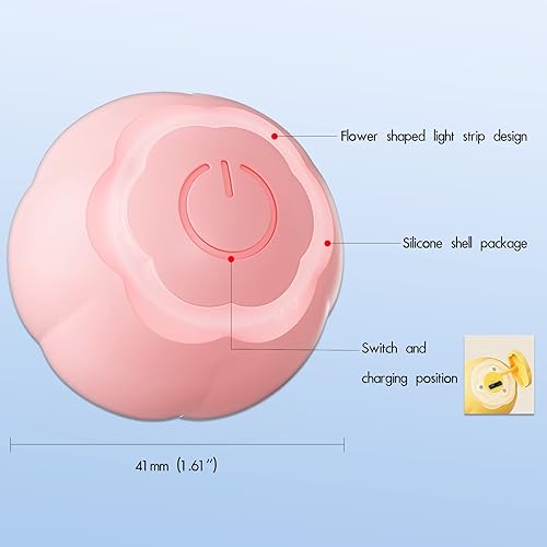 Miniatura 6 de Found Notice Pelota de juguete inteligente para gatos, deportes para gatos de interior, activa instintos de caza, bolas interactivas, regalo de