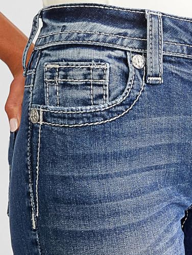 Flamingals Women's Butt Lifting Skinny Leg Jeans Stretchy Tummy Control Mid Rise Denim Jeans4