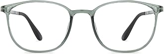 LENSKART BLU | Zero Power Blue Cut Computer Glasses | Anti Glare, Lightweight & Blocks Harmful Rays | UV Protection Specs | Men & Women | Medium | LB E13528