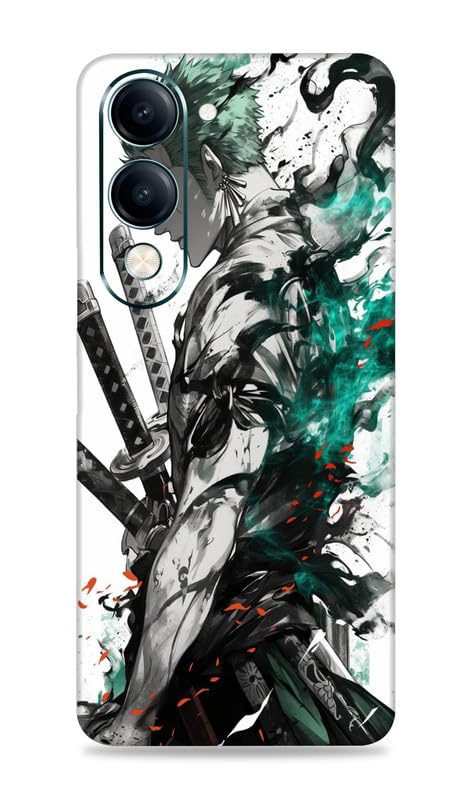 Compatible for Vivo Y19e -Roronoa Zoro-Mobile Back Skin Rear Screen Guard Protector Film Wrap (Coverage - Back+Camera+Sides)-image-13