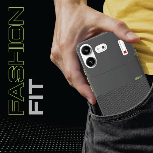 Image of AIBEX Premium Back Cover Case Compatible for Nothing 4B | Scratch & Drop Tested Shockproof Matte Texture Case with Soft Microfibre Lining | Slim Fit Cover with Anti-Scratch - Grey