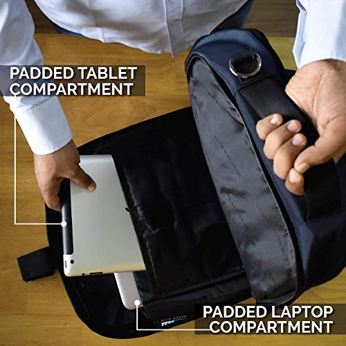 Image of Nasher Miles Marathoner 3 Way Navy Blue Laptop Backpack /Messenger /Shoulder Bag