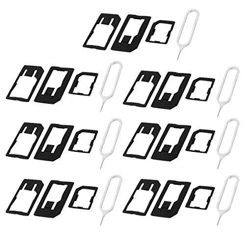 Peso netto: 12 g. N/A 4 in 1 Micro Sim Card Adapter Converter Kit di espulsione Standard 7Set