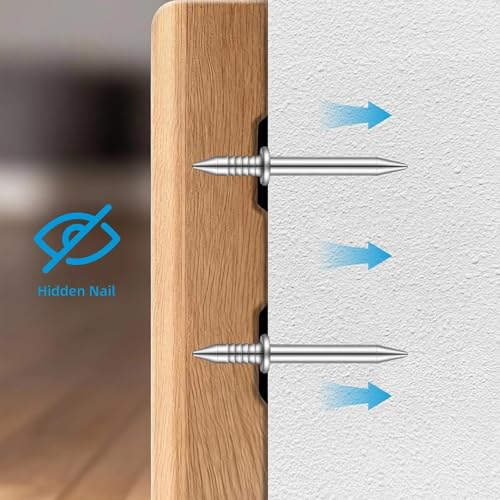 Clavos invisibles galvanizados de alta resistencia para instalación de zócalos, sin marcas visibles, fijación reversible miniatura 7
