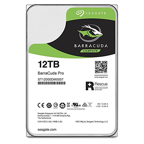 Seagate 12TB ST12000DM0007 BarraCuda Pro 3.5" 7200 RPM Internal Hard Drive