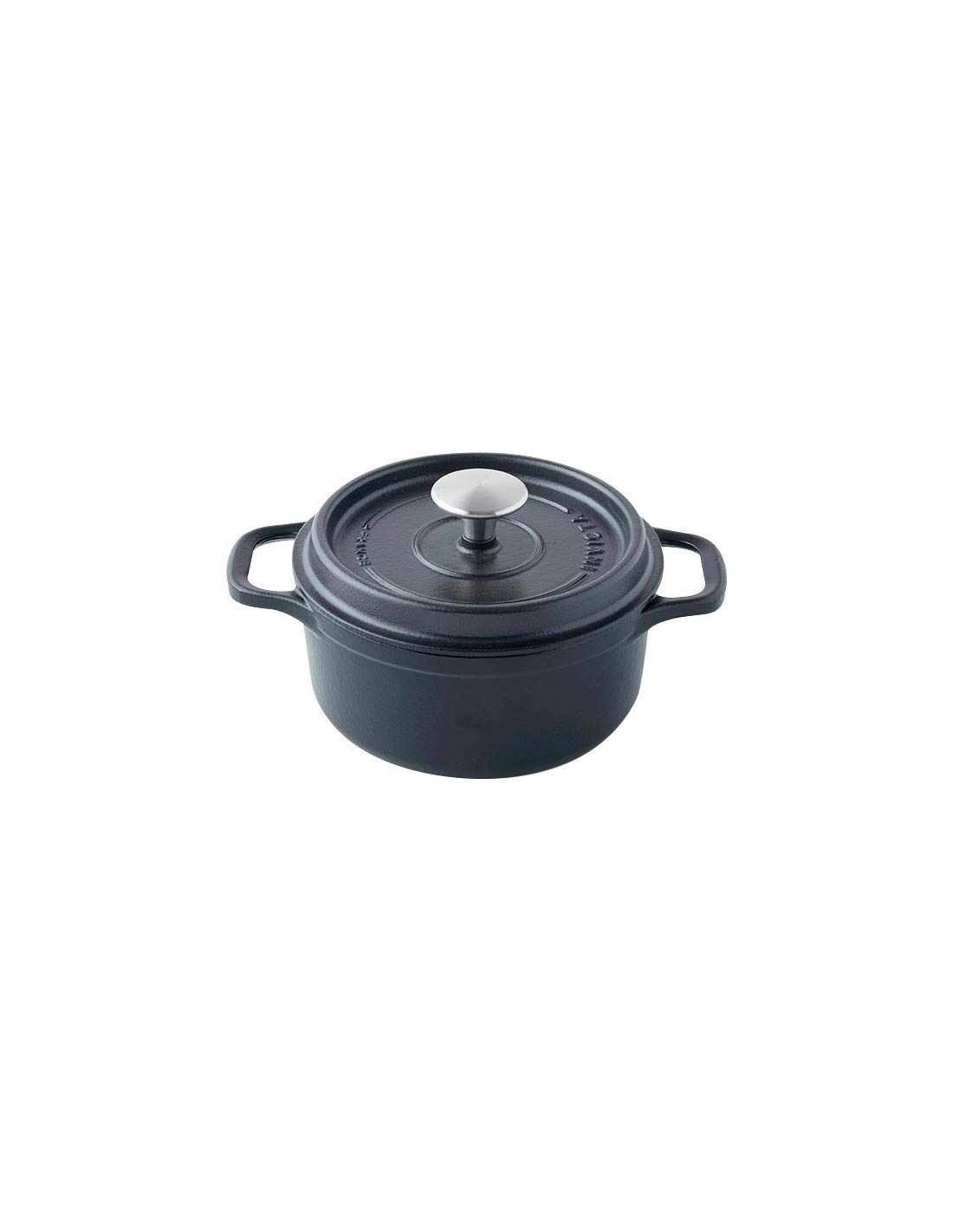 Invicta 402241 Cocotte Ronde - 24 cm - Fonte Emaillée - Noire