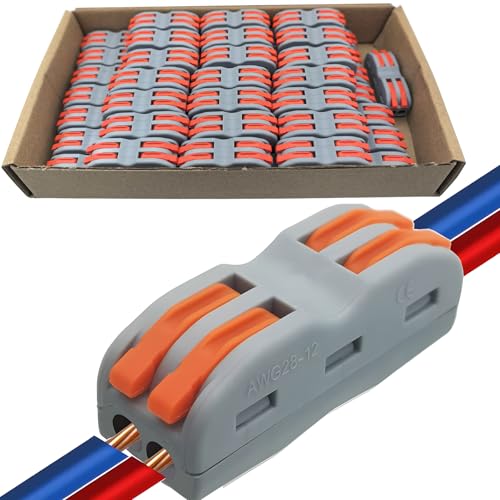 Connecteurs de câblage rapide CESFONJER 50 pièces pour fils 0,1-2,5 mm²