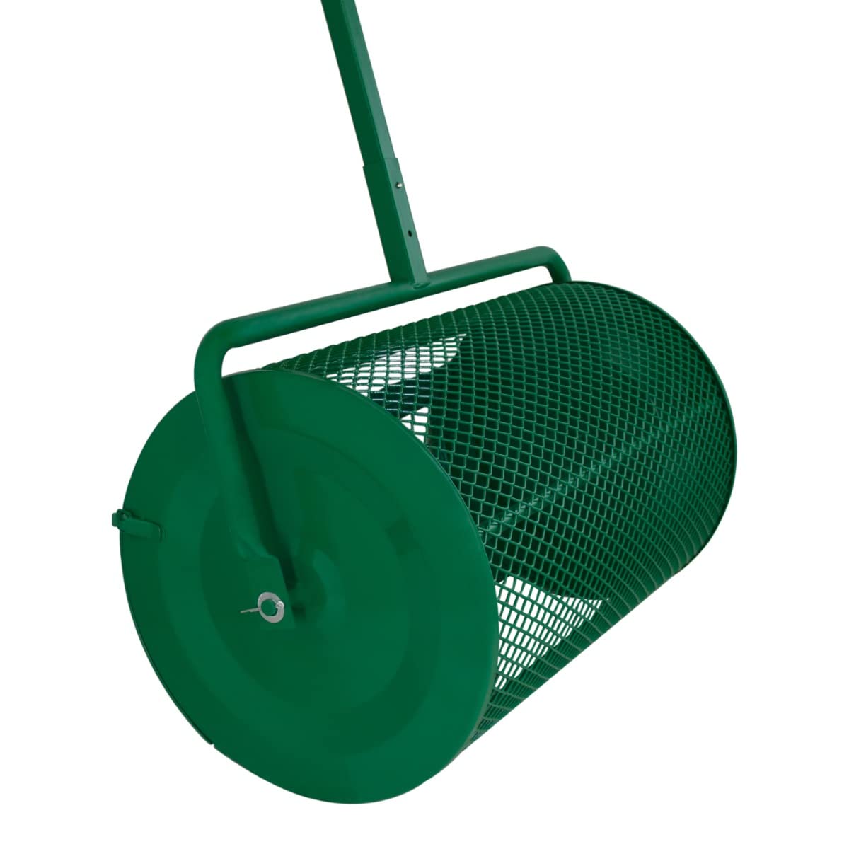 Esparcidor de Abono & Musgo de Turba Verde Capacidad 80L para Compostaje de Jardín con Mango Extensible, Esparcidor de Compost Fertilizante Estiércol para Cuidado de Césped Mantillo + Guantes GRATIS