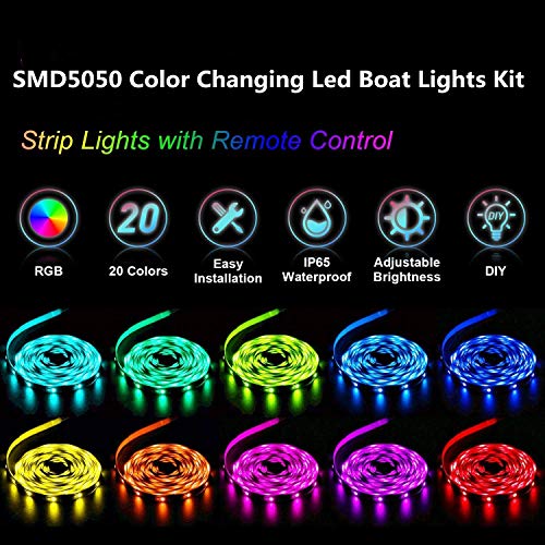 Vbakor-Smart-Bluetooth-LED-Boat-Light-Kit-APP-Control-RGB-Led-Boat-Lights-Sound-Music-Sync-Interior-Lighting-Strip-Waterproof-Boat-Deck-Lights-for-Pontoon-RV-Awning-Lights