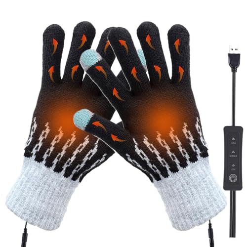 Beheizte Handschuhe für Männer Frauen Skihandschuhe mit Heizung...