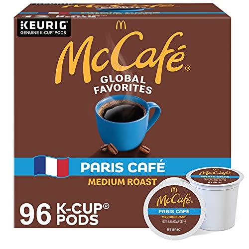 Image of McCafe Paris Cafe, Single Serve Coffee Keurig K-Cup Pods, Medium Roast Coffee, 96 Count (4 Packs of 24)