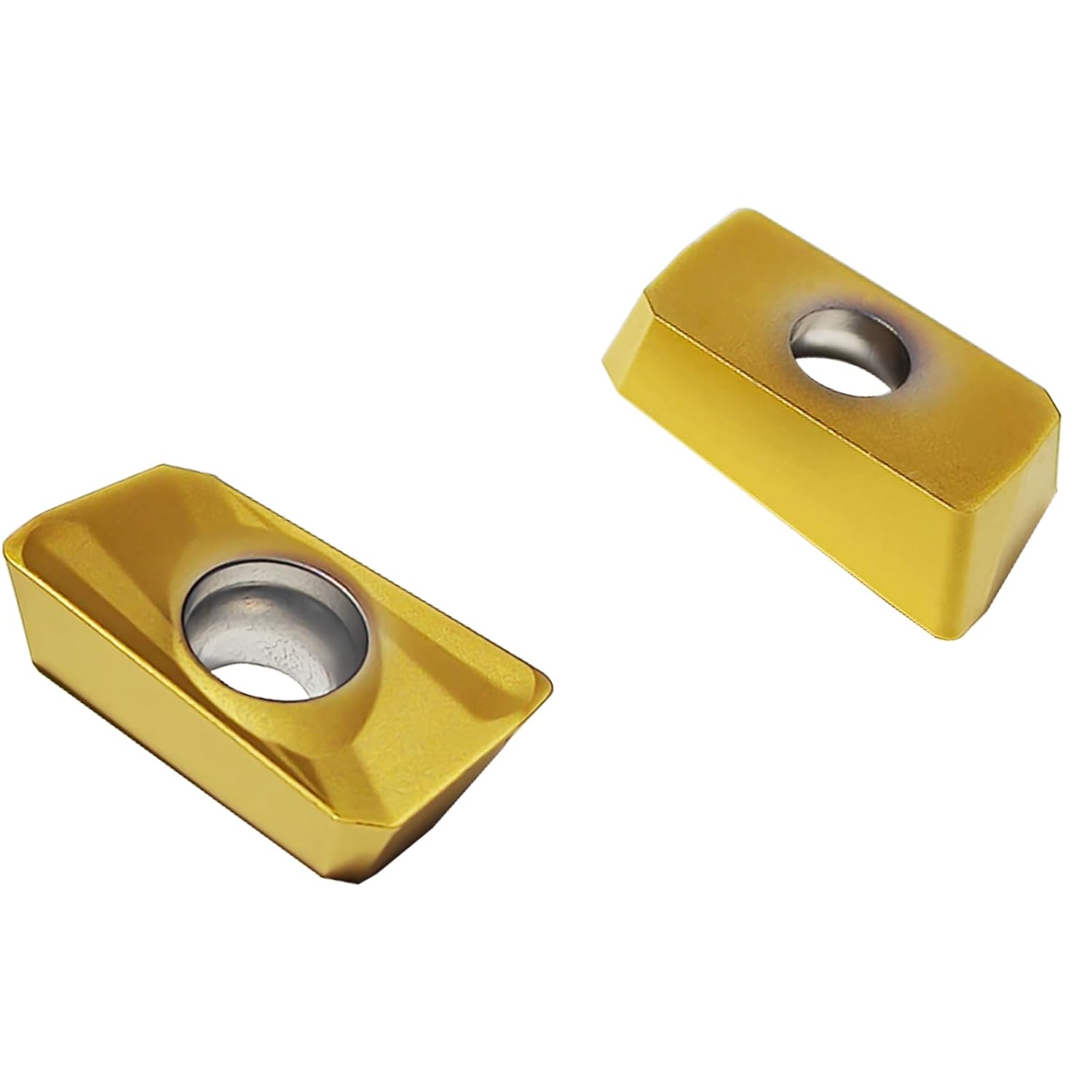 HEME Industrial Tools APKT1604 TiN Coated Carbide Inserts for Machining Steel, 10 Pcs Set, 0056-1604x10